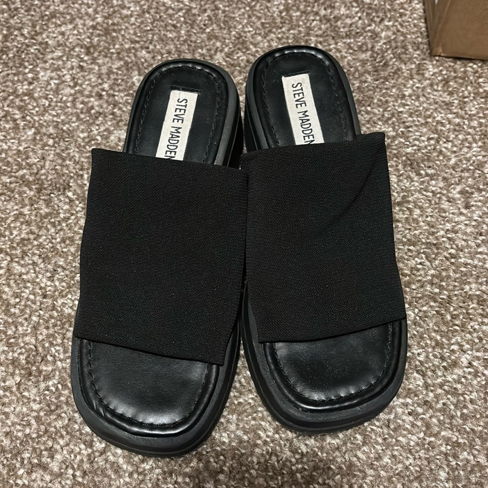 Steve Madden Kids Slinky Platform Sandels